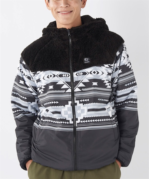 OP オーシャンパシフィック アウター メンズ リバーシブル ジャケット 2WAY ボアフリース オーバーサイズ 534207