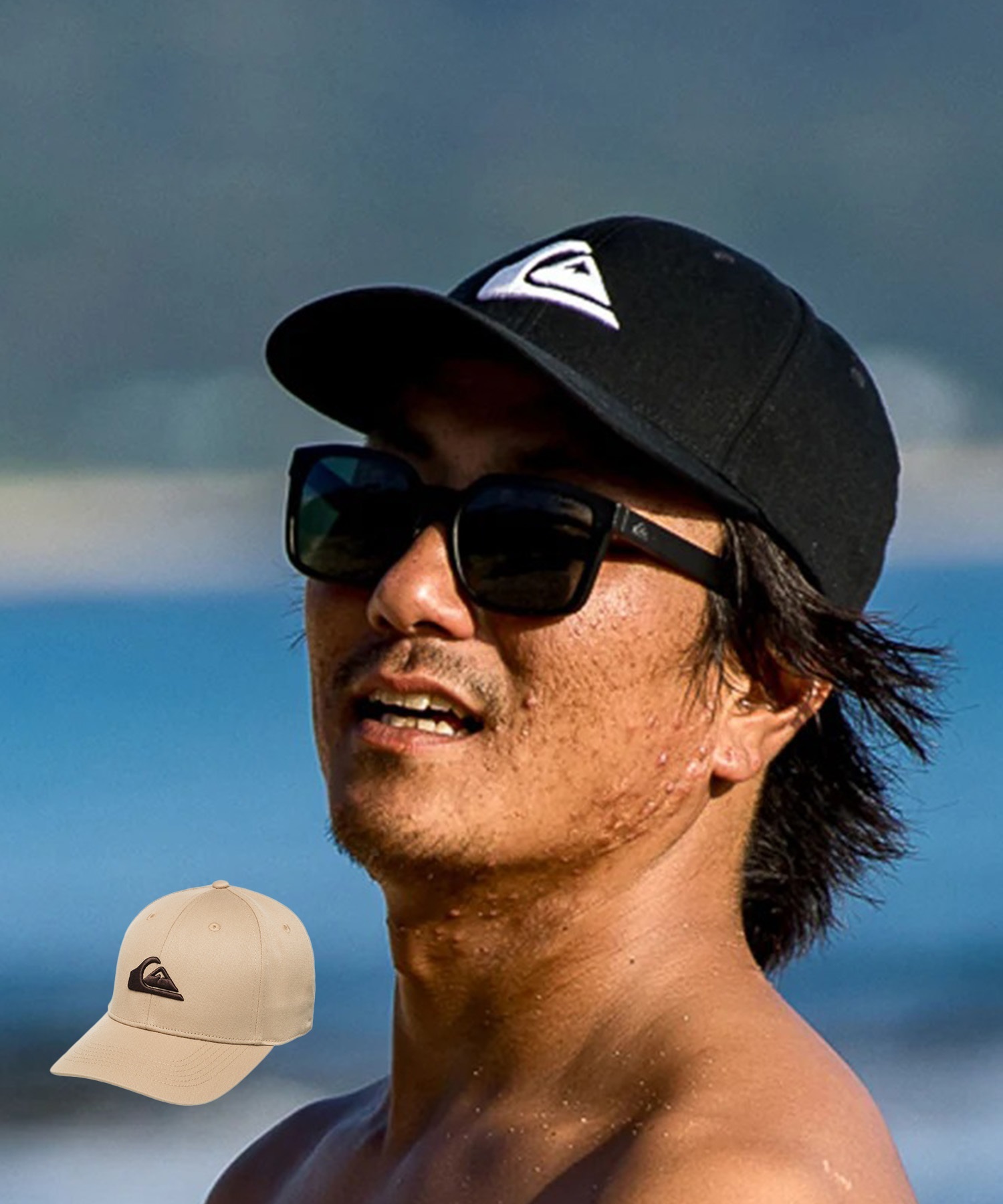 QUIKSILVER クイックシルバー キャップ ロゴ DECADES AQYHA04002