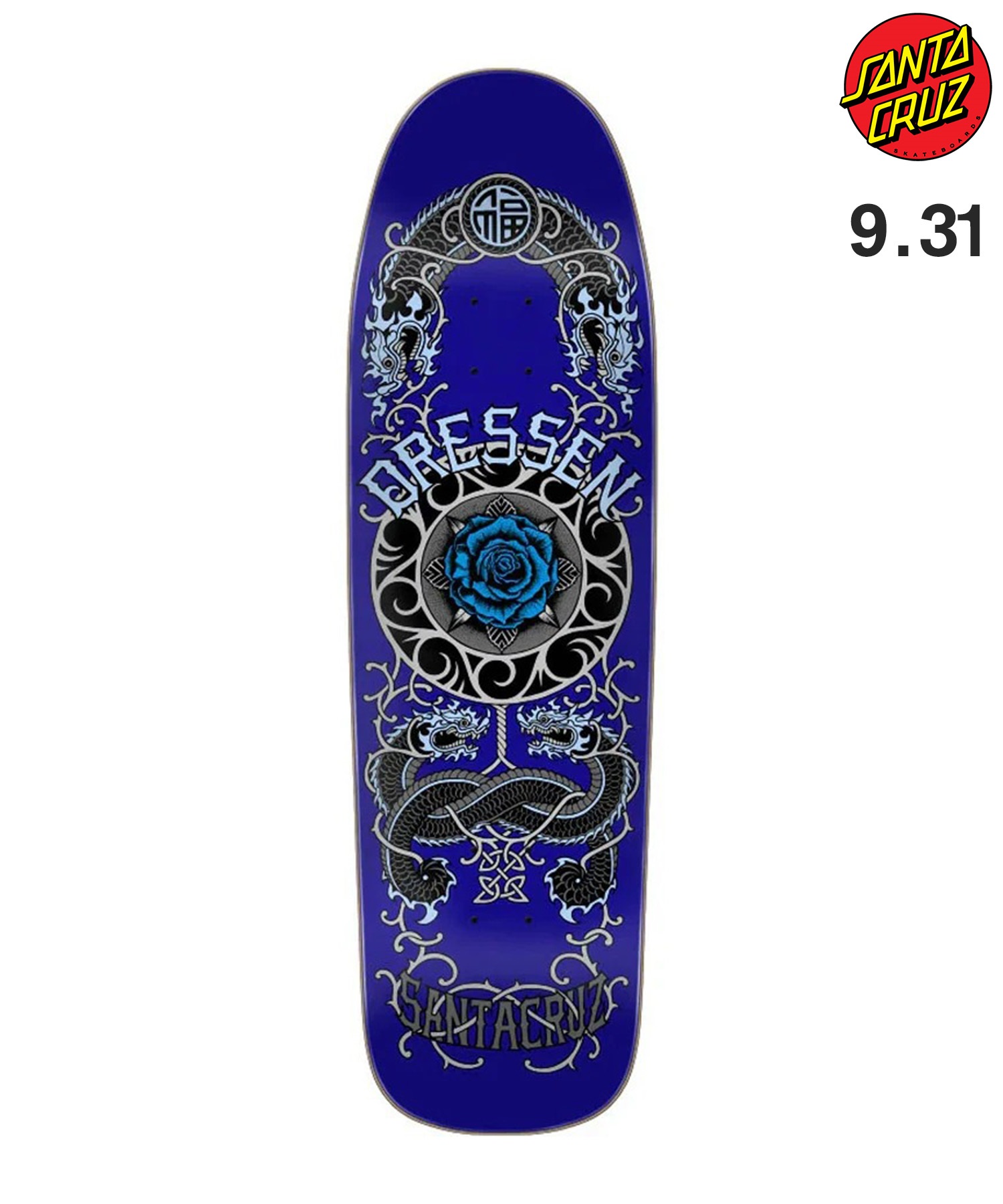 SantaCruz スケボーデッキ 9.31インチ×31.94定価¥19,800 SANTA CRUZ サンタクルーズ スケートボード デッキ 9.31inch DRESSEN