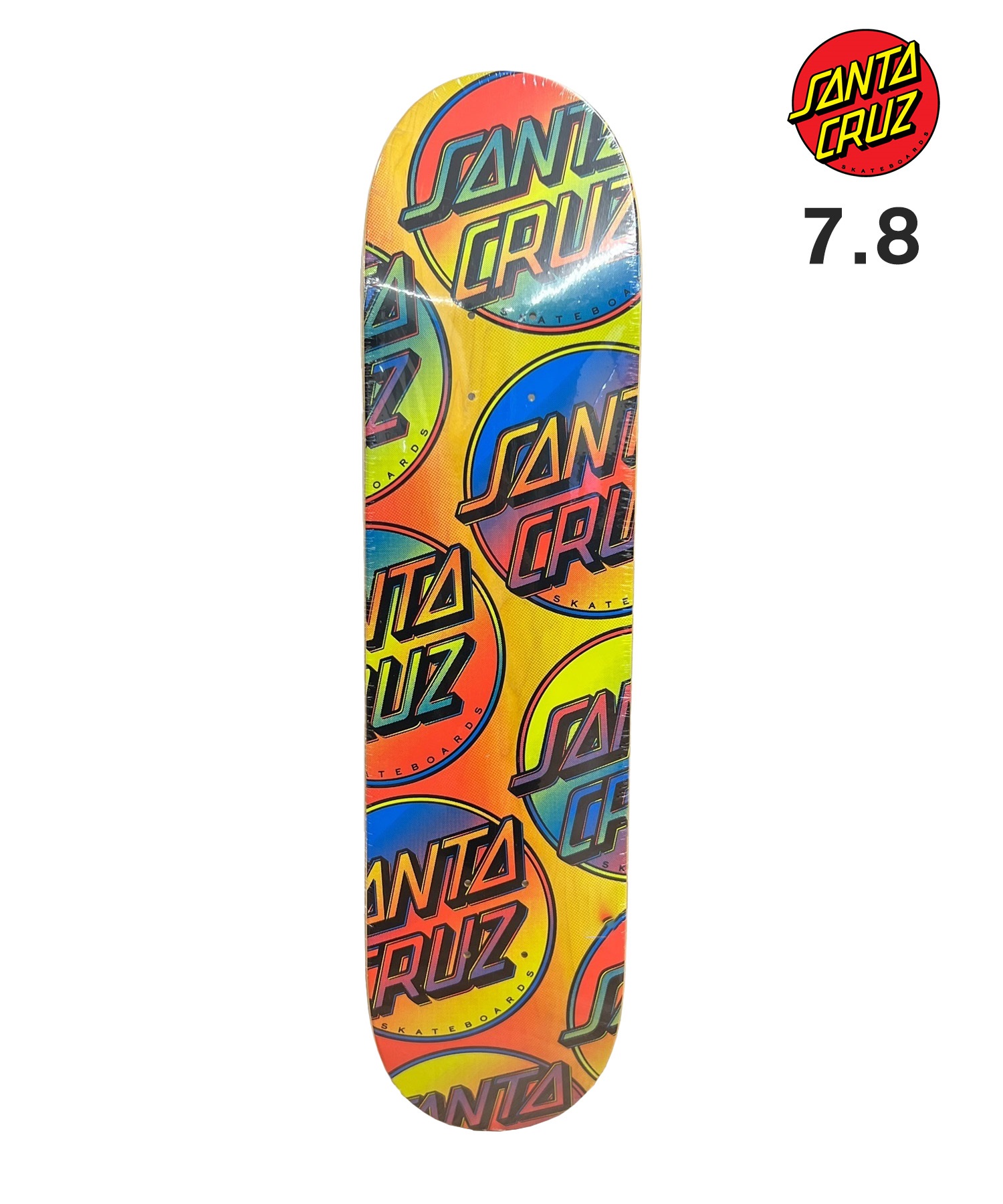 SANTA CRUZ サンタクルーズ ジュニア スケートボード デッキ 7.5inch SMU CONTRA DOT(ONECOLOR-7.5inch)