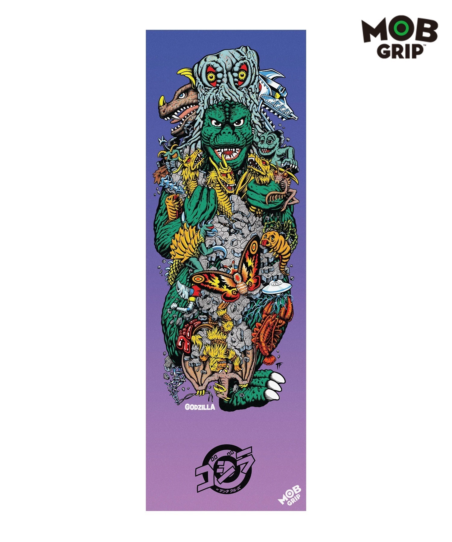 SANTA CRUZ×GOZILLA サンタクルーズ×ゴジラ スケートボード デッキテープ  GODZILLA KAIJU ムラサキスポーツ(ONECOLOR-ONE)