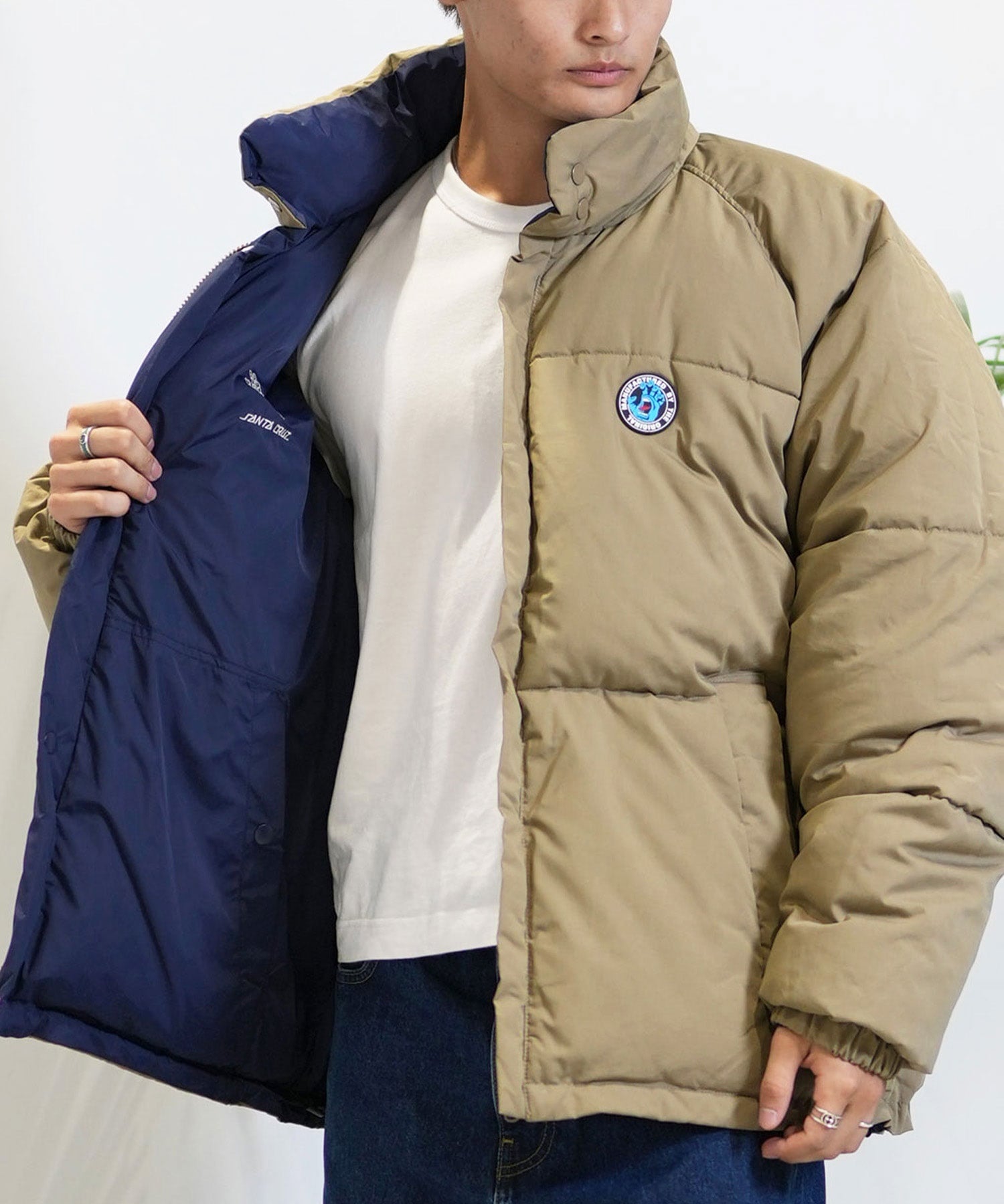 SANTACRUZ サンタクルーズ リバーシブルジャケット メンズ 中綿