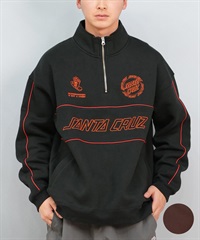 SANTACRUZ サンタクルーズ トレーナー メンズ ハーフジップ スウェット 裏起毛 502243307 ムラサキスポーツ限定