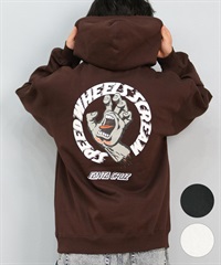 SANTACRUZ サンタクルーズ パーカー プルオーバー メンズ フーディー スウェット バックプリント 裏起毛 502243308 ムラサキスポーツ限定