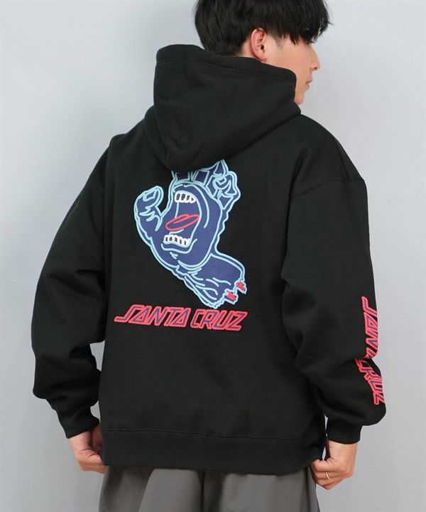 SANTACRUZ サンタクルーズ パーカー プルオーバー メンズ フーディー スウェット バックプリント 裏起毛 502243309 ムラサキスポーツ限定