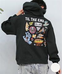 SANTACRUZ サンタクルーズ パーカー プルオーバー メンズ フーディー スウェット バックプリント 裏起毛 502243310 ムラサキスポーツ限定