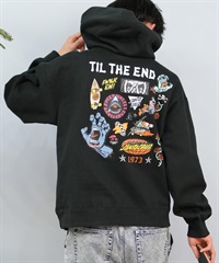 SANTACRUZ サンタクルーズ パーカー プルオーバー メンズ フーディー スウェット バックプリント 裏起毛 502243310 ムラサキスポーツ限定