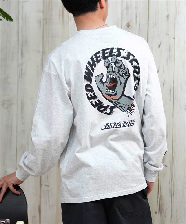 SANTACRUZ サンタクルーズ 長袖 Tシャツ メンズ ロンT クルーネック バックプリント 502243404 ムラサキスポーツ限定