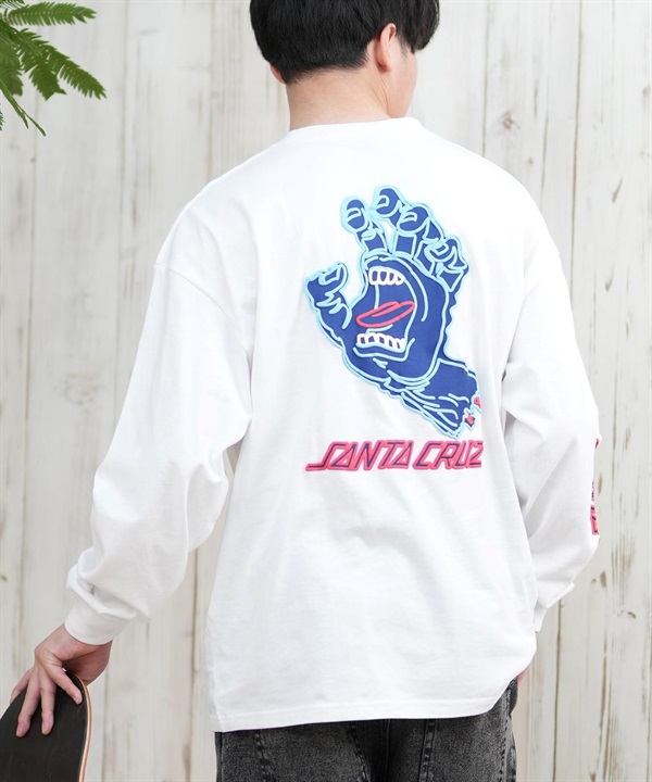 SANTACRUZ サンタクルーズ 長袖 Tシャツ メンズ ロンT クルーネック バックプリント 502243405 ムラサキスポーツ限定