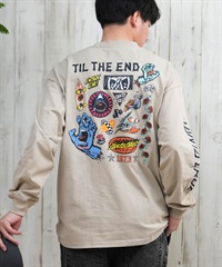 SANTACRUZ サンタクルーズ 長袖 Tシャツ メンズ ロンT クルーネック バックプリント 502243406 ムラサキスポーツ限定