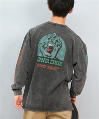 SANTACRUZ サンタクルーズ 長袖 Tシャツ メンズ ロンT バックプリント ピグメント ヴィンテージ風 かすれプリント 502243411 ムラサキスポーツ限定