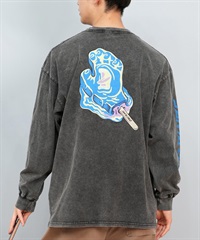 SANTACRUZ サンタクルーズ 長袖 Tシャツ メンズ ロンT バックプリント ピグメント ヴィンテージ風 かすれプリント 502243414 ムラサキスポーツ限定