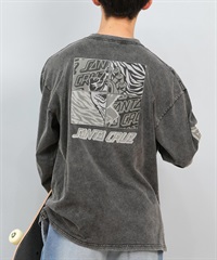 SANTACRUZ サンタクルーズ 長袖 Tシャツ メンズ ロンT バックプリント ピグメント ヴィンテージ風 かすれプリント 502243415 ムラサキスポーツ限定