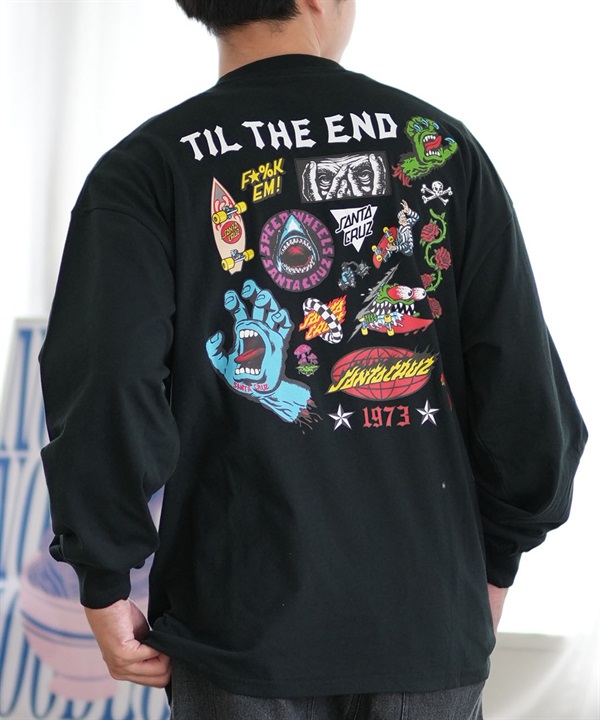 SANTACRUZ サンタクルーズ 長袖 Tシャツ メンズ ロンT バックプリント 502243403 ムラサキスポーツ限定