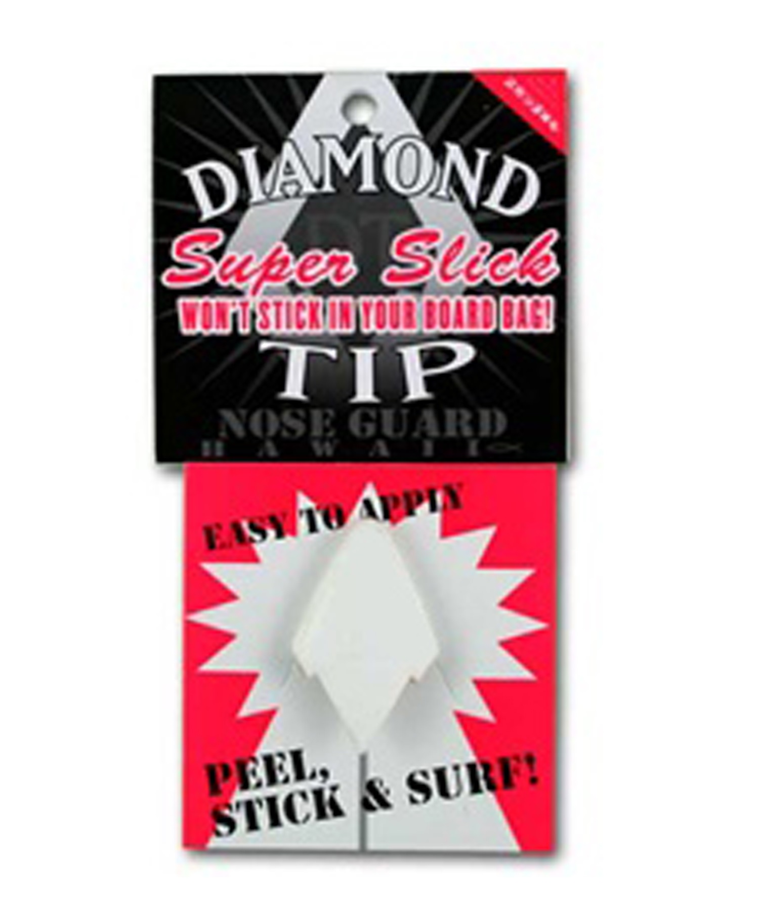 SURFCO サーフコ Super Slick Diamond Tip ノーズガード スーパースリック セーフティー ムラサキスポーツ(WHT-ONESIZE)