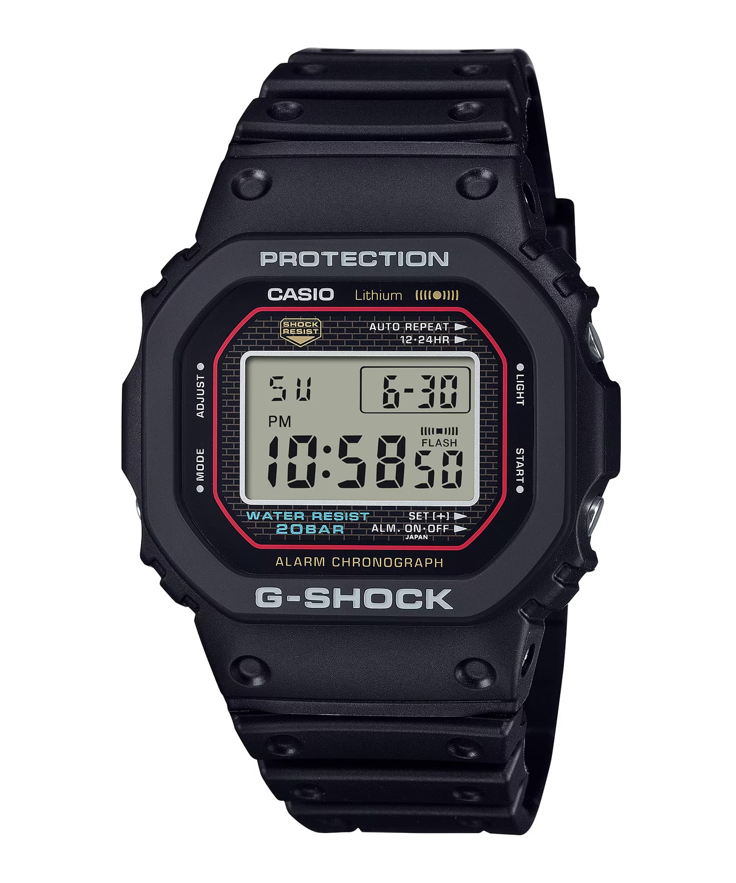 G-SHOCK ジーショック 腕時計 初代G-SHOCK 復刻モデル DW-5000R-1AJF(BK-FREE)