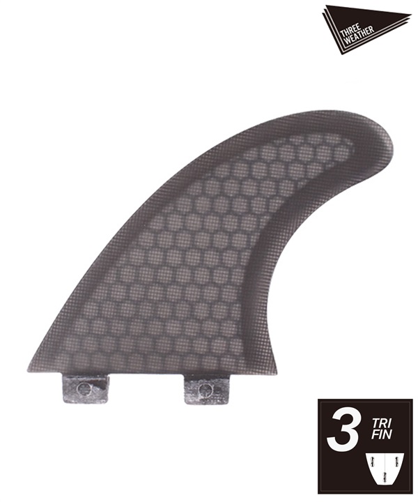 THREE WEATHER スリーウェザー FIBREGLASS TRI FCSプラグ 802118111 サーフィン フィン ムラサキスポーツ