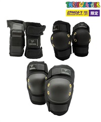 THREE WEATHER スリーウェザー スケートボード TW プロテクター3点セット MRSP303 ムラサキスポーツ 大人 子供(BK-XS)