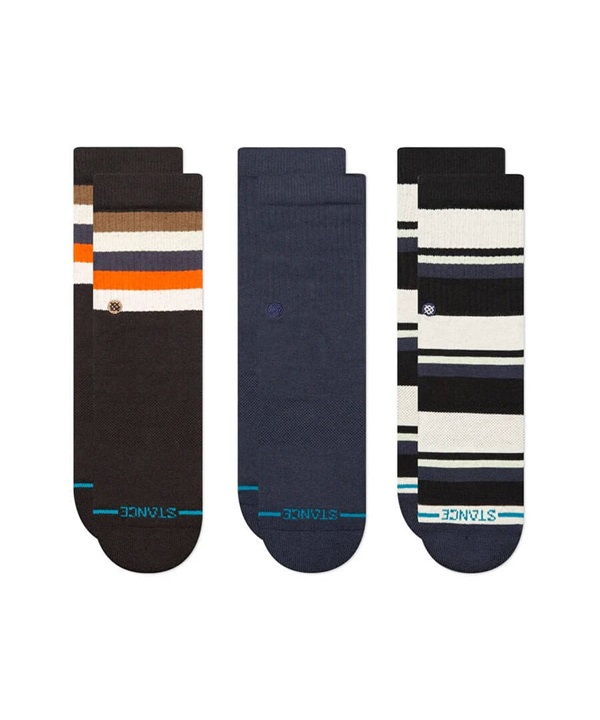 STANCE スタンス ソックス 靴下 キッズ 3足セット MALIBOO KIDS 3P K556C24MAL#BLK