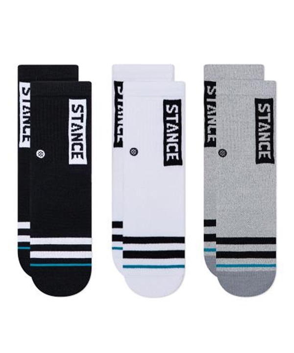 STANCE スタンス ソックス 靴下 キッズ 3足セット クルー丈 OG ST KIDS 3 PACK K526A20OSK#MUL