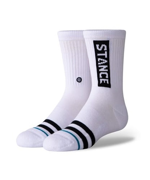 STANCE スタンス ソックス 靴下 キッズ クルー丈 OG ST KIDS K526A20OGK#WHT