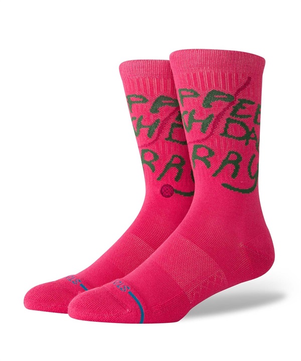 STANCE スタンス ソックス 靴下 クルーソックス HARRY POTTER ハリーポッター コラボモデル HAPPEE CREW A556D24HAP#PNK