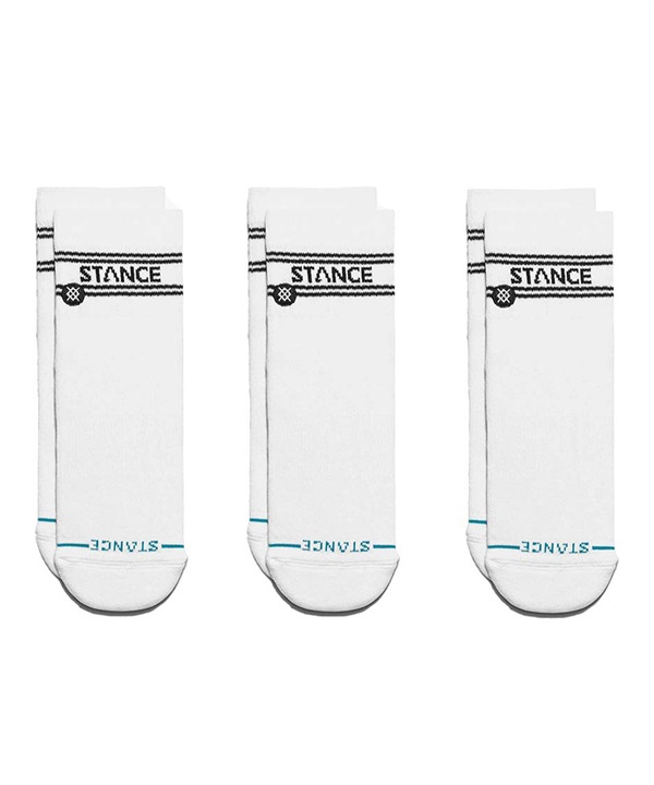 STANCE スタンス ソックス 靴下 3足セット BASIC QUARTER 3 PACK A356A24BAS