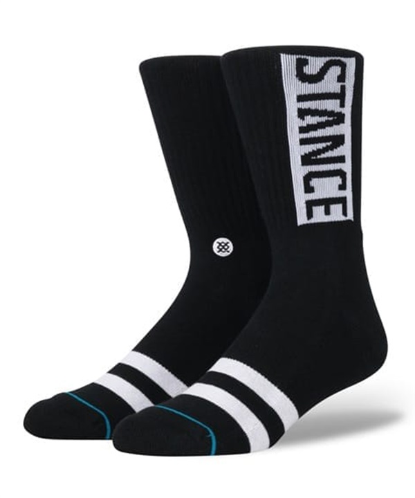STANCE スタンス ソックス 靴下 ロゴ クルー丈 OG M556D17OGG#BLK