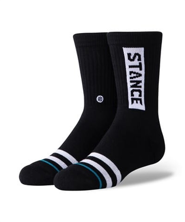 STANCE スタンス ソックス 靴下 キッズ クルー丈 OG ST KIDS K526A20OGK#BLK
