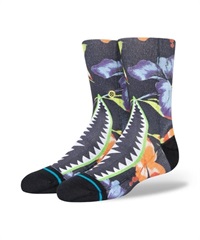 STANCE スタンス ソックス 靴下 キッズ ジュニア 子供 FLEURBIRD KIDS K555A23FLE#BLK(BLK-L)