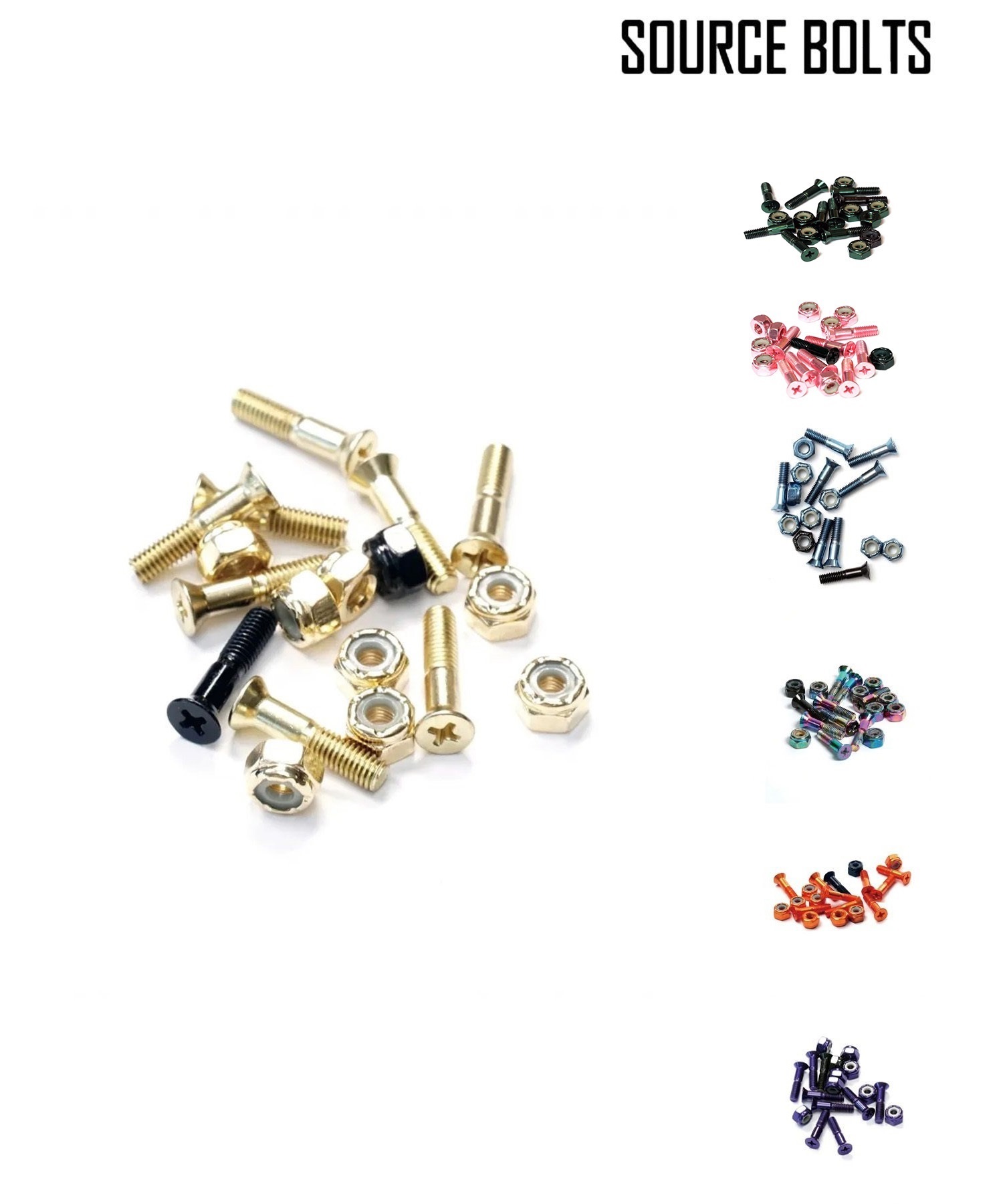 SOURCE BOLTS ソースボルト スケートボード パーツ カラーボルト ムラサキスポーツ