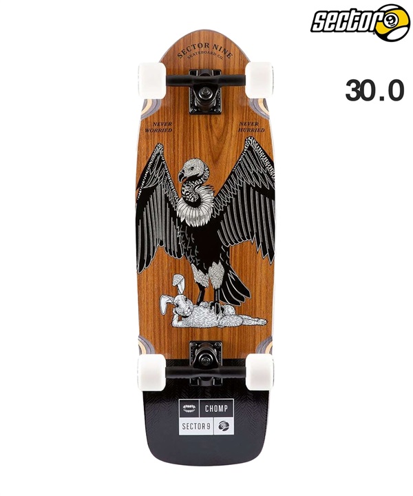 SECTOR9 セクターナイン スケートボード ロングスケート 34.0inch HARE FAT WAVE ムラサキスポーツ