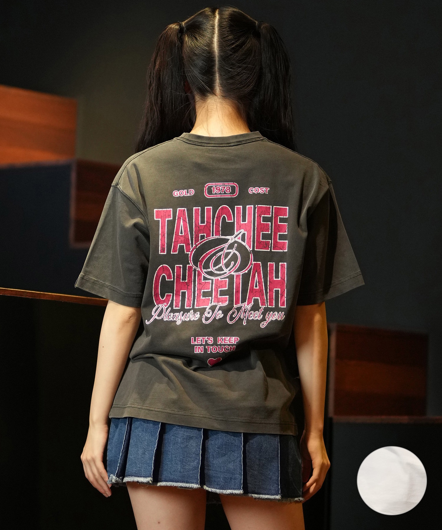 【日本未発売】 半袖 ターチー TAHCHEE Tシャツ バック レトロポップ レディース サーフィン・ボディボード