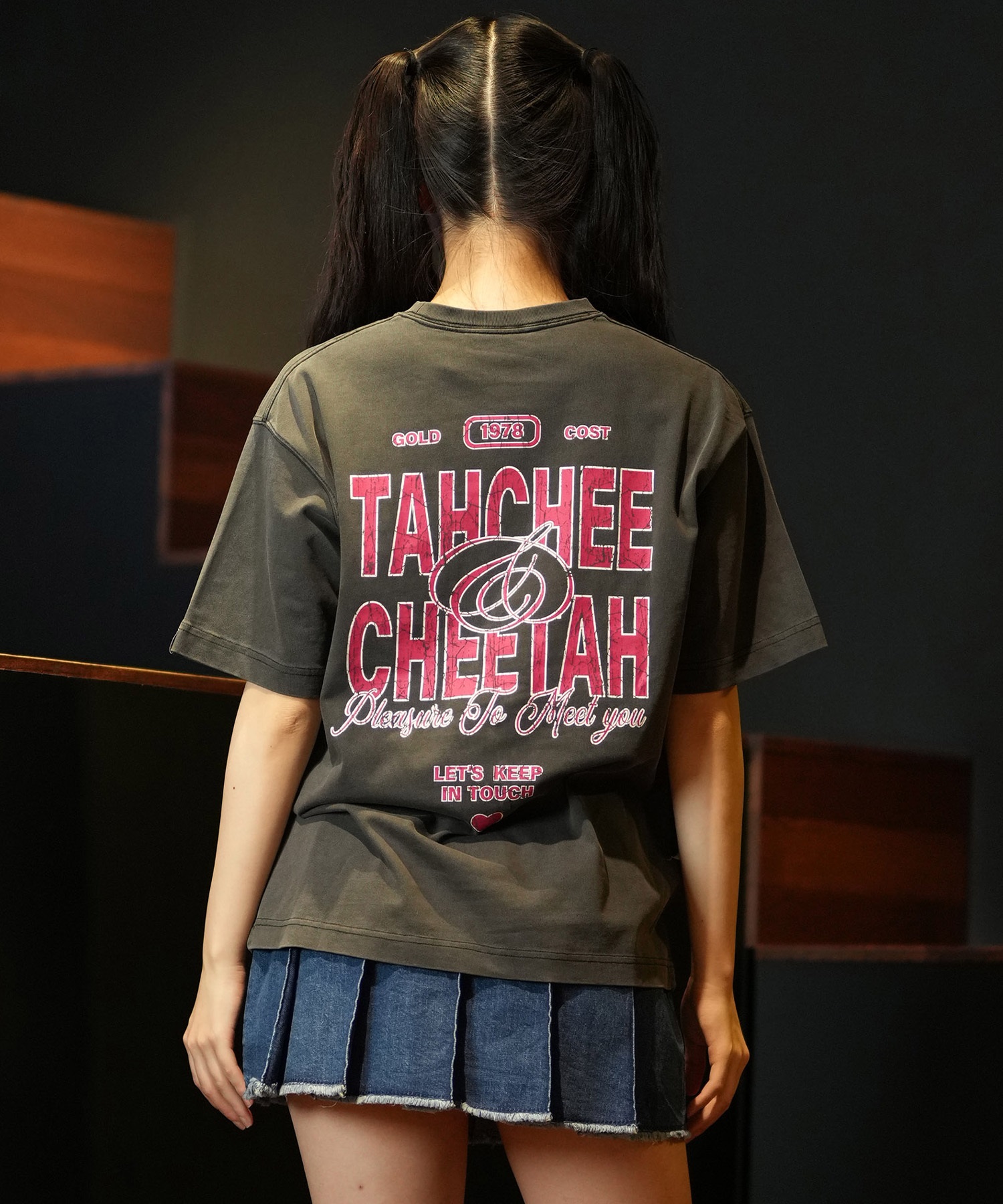 TAHCHEE ターチー 半袖 Tシャツ レディース レトロポップ バック