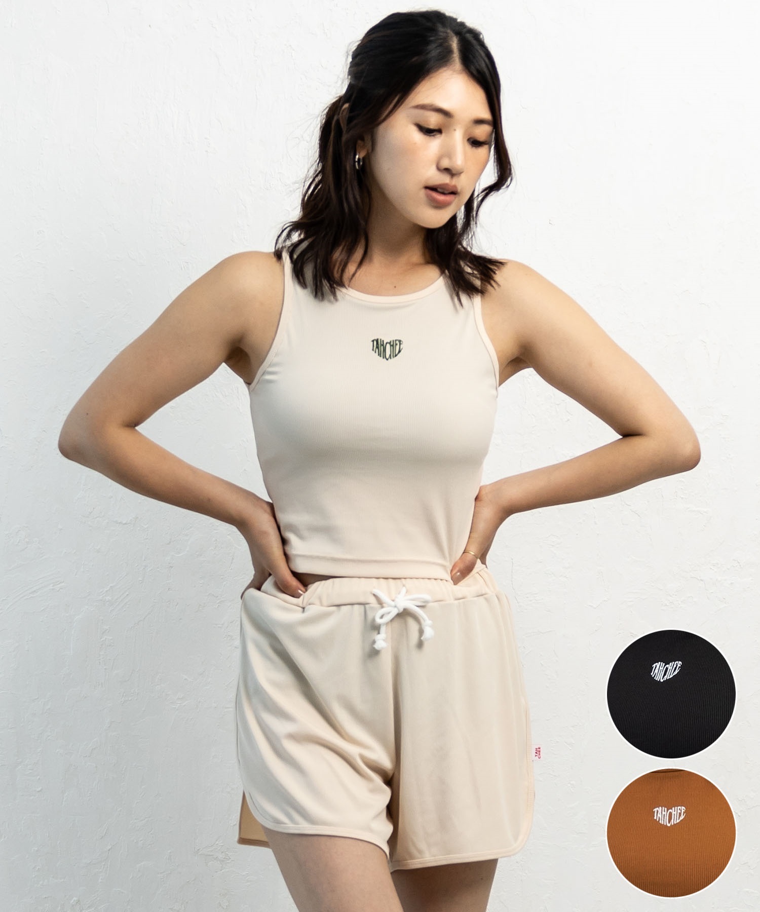 フィットネス水着 上下セット セパレートタイプ タンクトップ