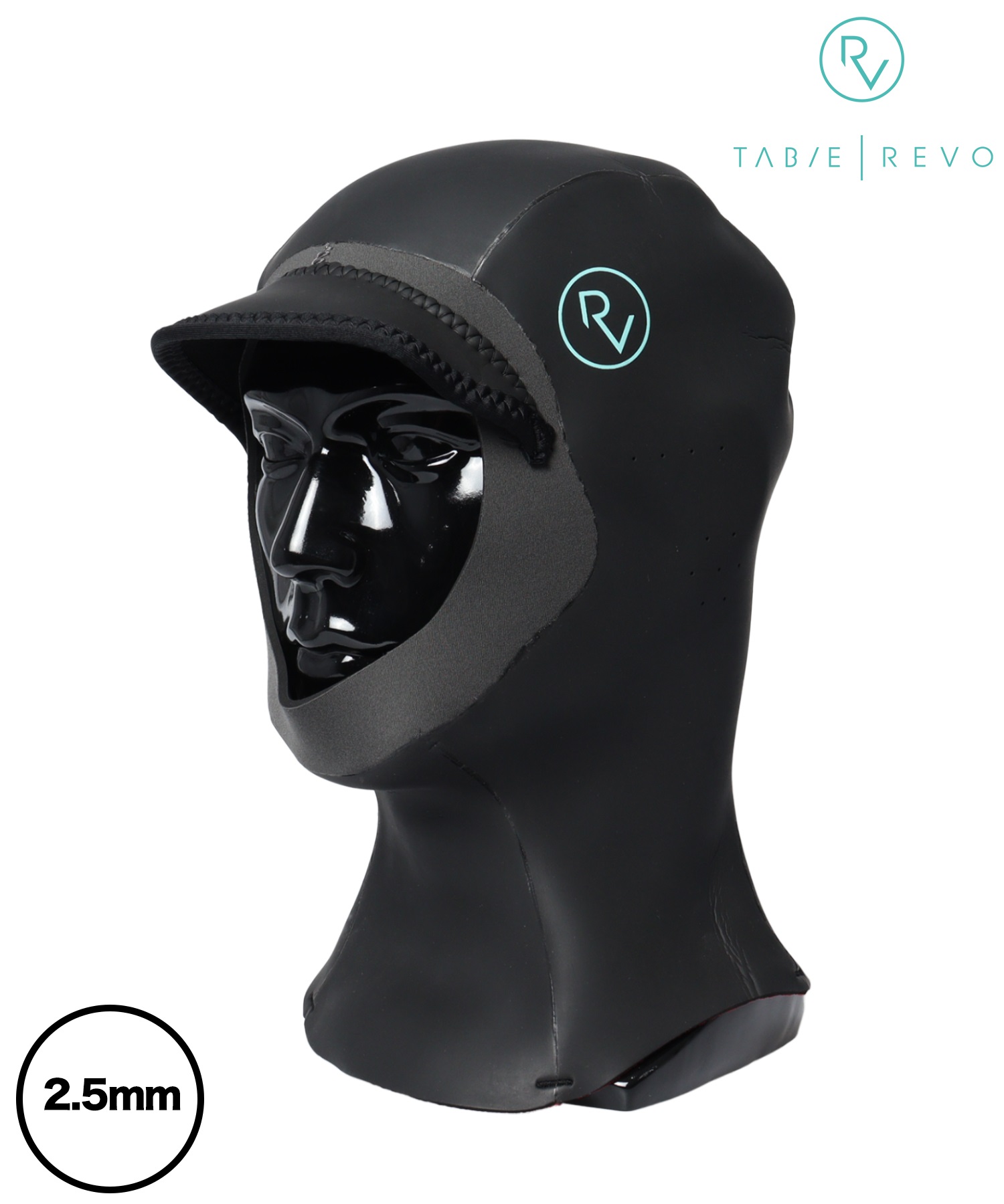 TABIE REVO タビーレボ フードキャップ 2.5mm KW-4711B サーフィン フードキャップ 防寒 冬用 ムラサキスポーツ(BLK-M)