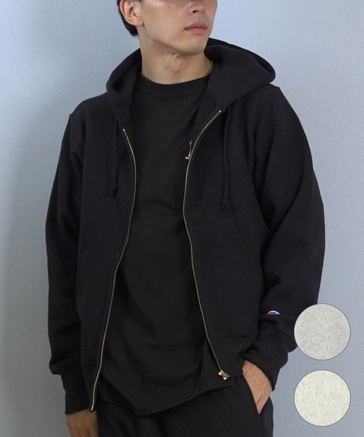 チャンピオン別注・セットアップ CHAMPION チャンピオン ジップアップ パーカー メンズ