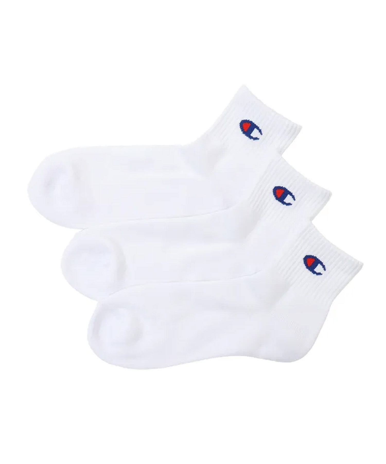 CHAMPION チャンピオン ソックス 靴下 3足組 クォーターレングスソックス ハーフパイル CMSCY201(10-M)