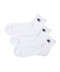 CHAMPION チャンピオン ソックス 靴下 3足組 クォーターレングスソックス ハーフパイル CMSCY201(10-M)