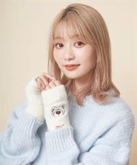 GLAMLIN グラムリン × NICI ニキ コラボレーション 手袋 ふわふわ 防寒 ハンドウォーマー MGNNH