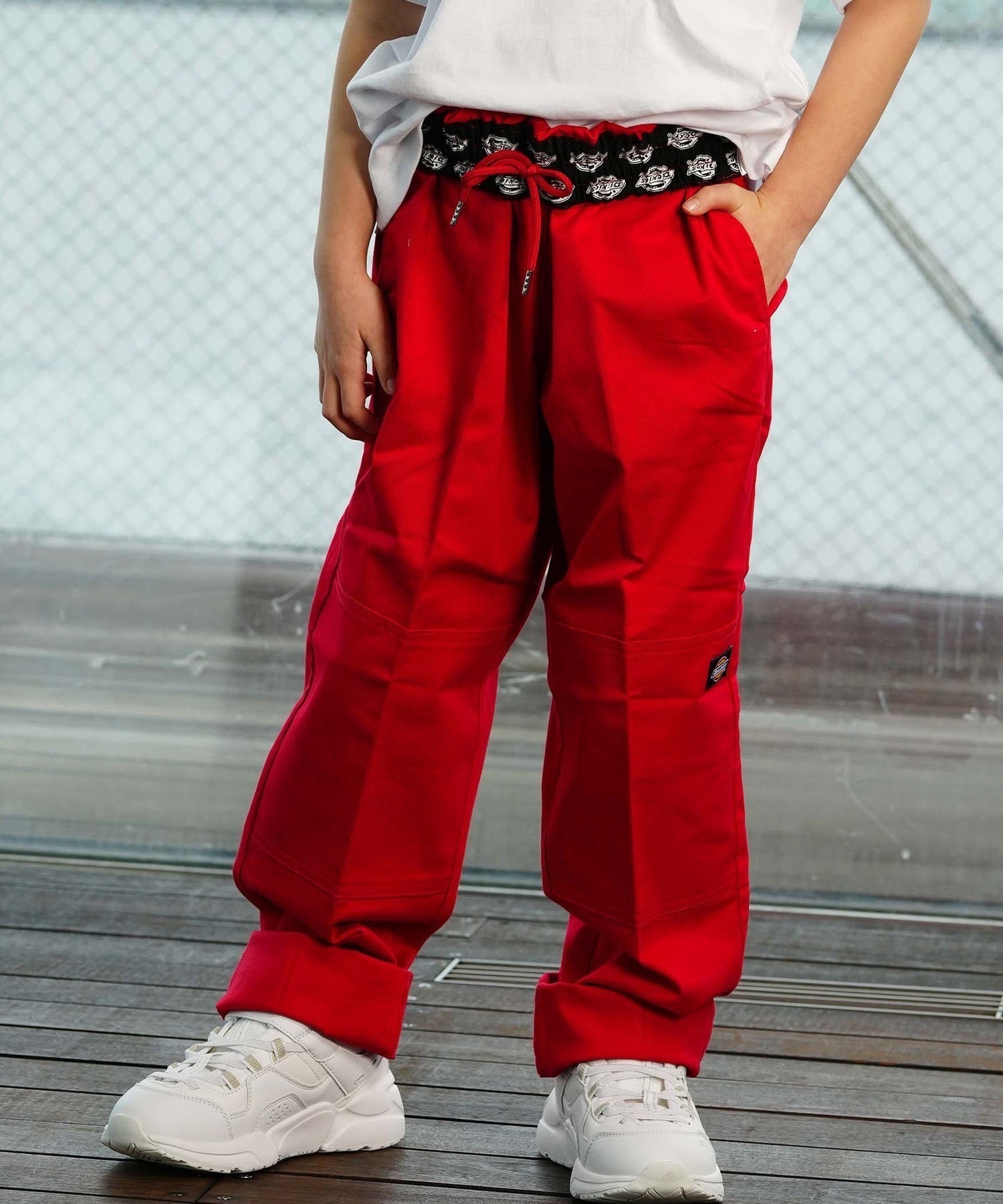 Dickies ディッキーズ ロングパンツ キッズ スケートボード ダブルニーシェフパンツ ムラサキスポーツ限定 14764500(60ER-XXS)
