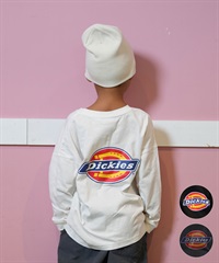 Dickies ディッキーズ Tシャツ キッズ 長袖 ロンT バックプリント 80753600 ムラサキスポーツ限定(01WHT-130cm)