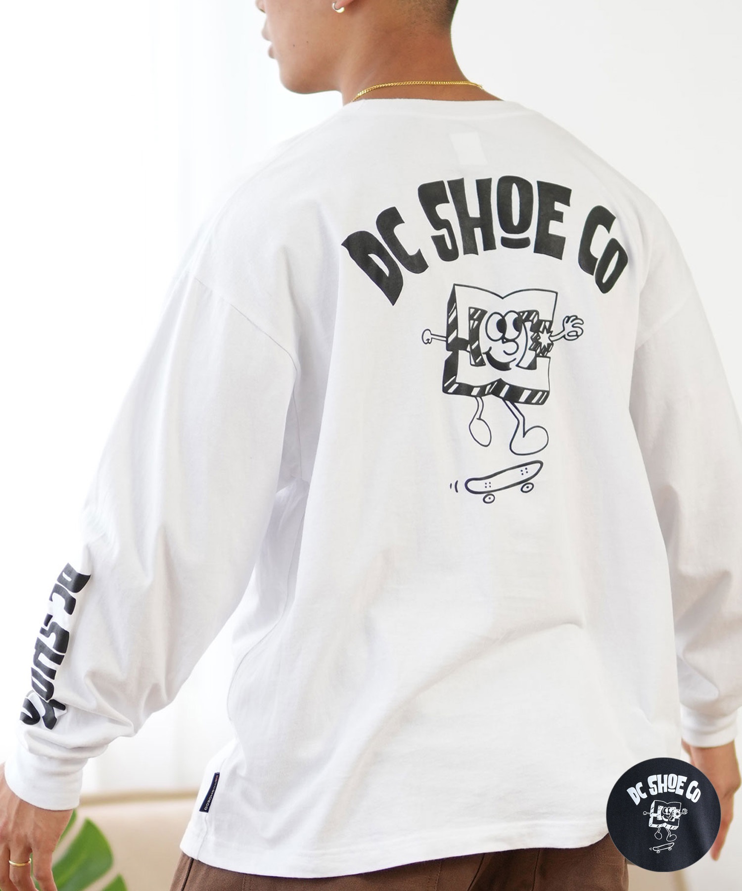 DC ディーシー 長袖 Tシャツ メンズ ロンT バックプリント