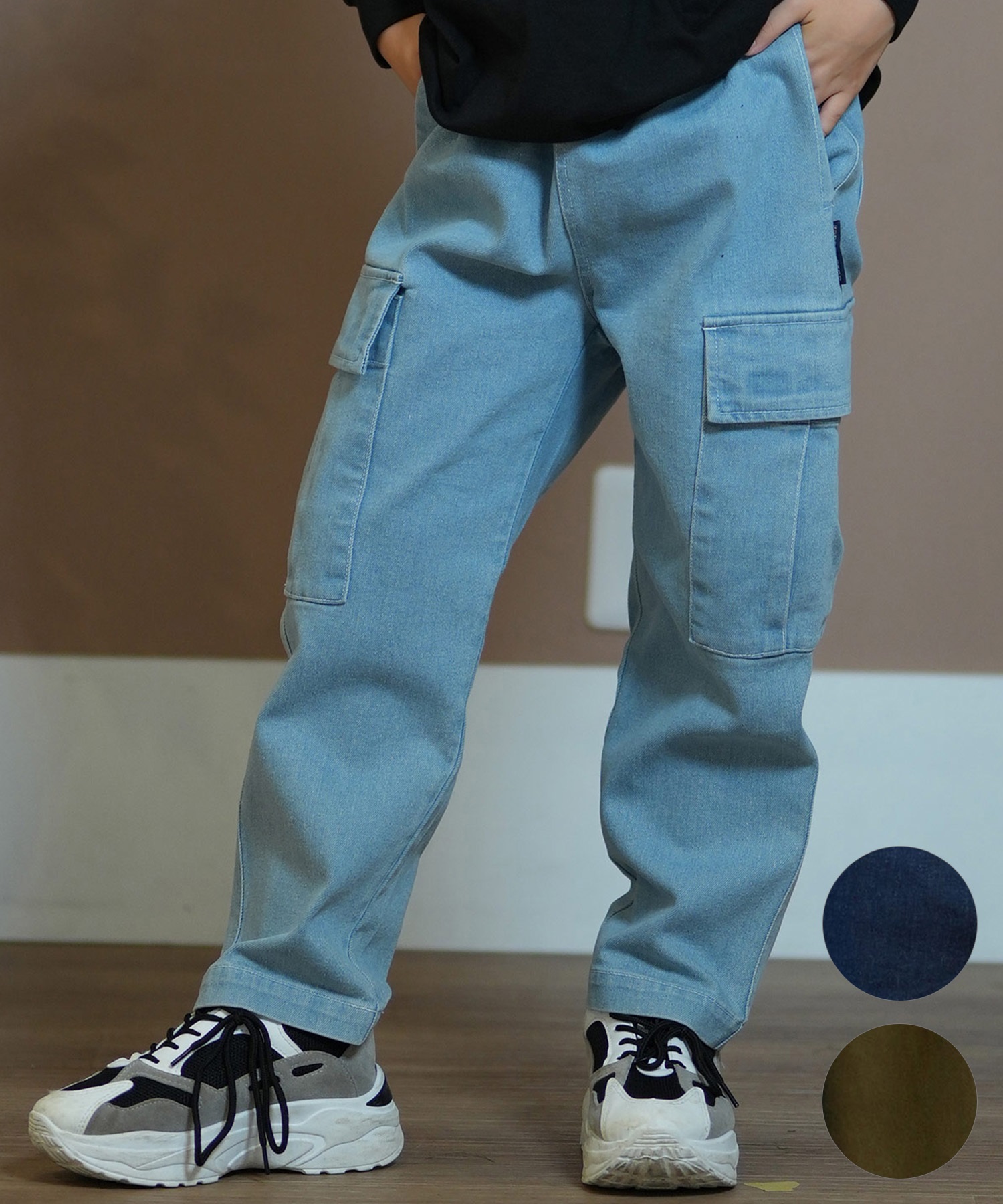 DC ディーシー ボトムス キッズ ロングパンツ ワイドカーゴパンツ