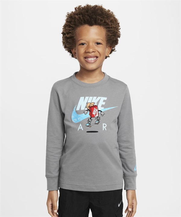 NIKE ナイキ 長袖 Tシャツ キッズ ロンT クルーネック フロントプリント 86M359-M19