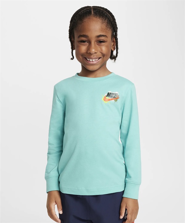 NIKE ナイキ 長袖 Tシャツ キッズ ロンT クルーネック スリーブロゴ 86M335-EIG