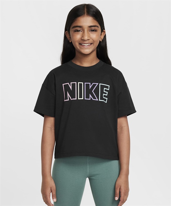 NIKE ナイキ Tシャツ キッズ 半袖 フロントロゴ FZ5561-010