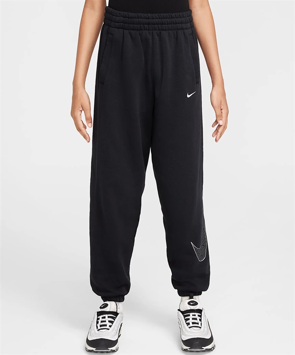 NIKE ナイキ ボトムス キッズ ジュニア ガールズ ルーズ パンツ ロングパンツ スウェット 裏起毛 HF4400-010