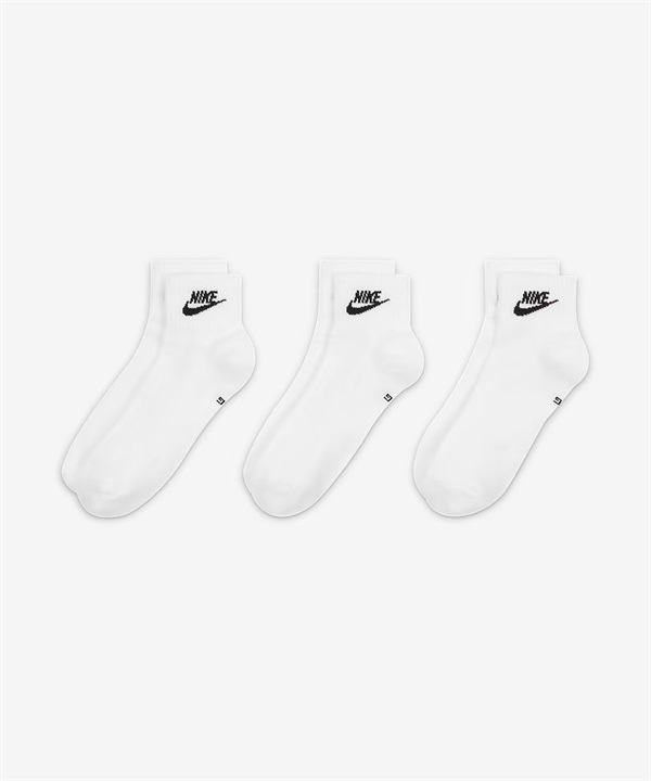 NIKE ナイキ ソックス 靴下 3足セット 3足組 エブリデイ エッセンシャル アンクル ソックス DX5074-101