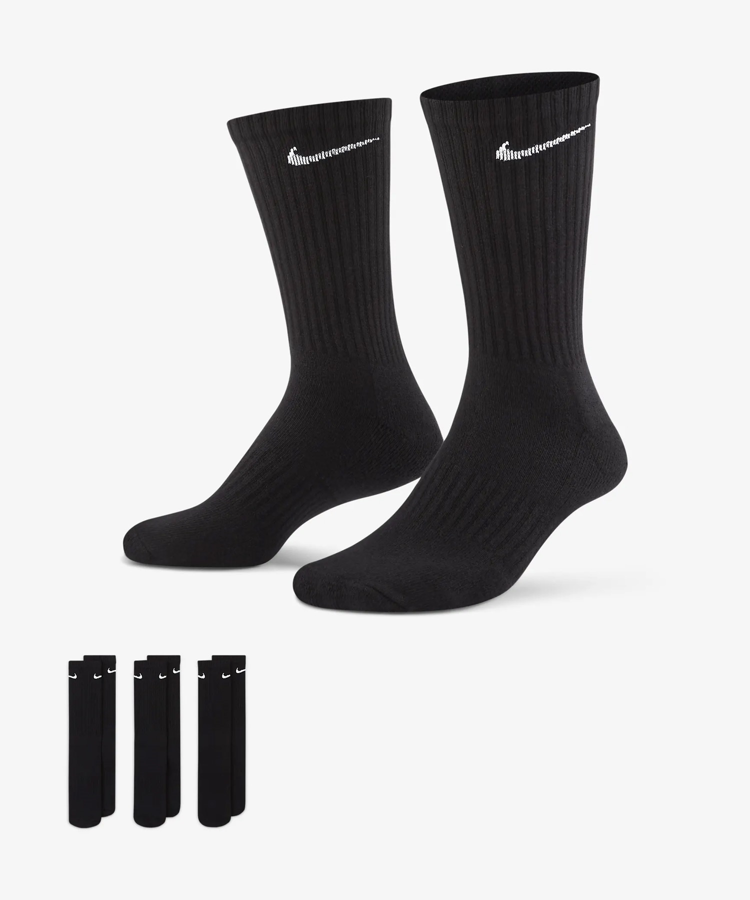 NIKE ナイキ ソックス 靴下 クルーソックス 3足セット エブリデイ